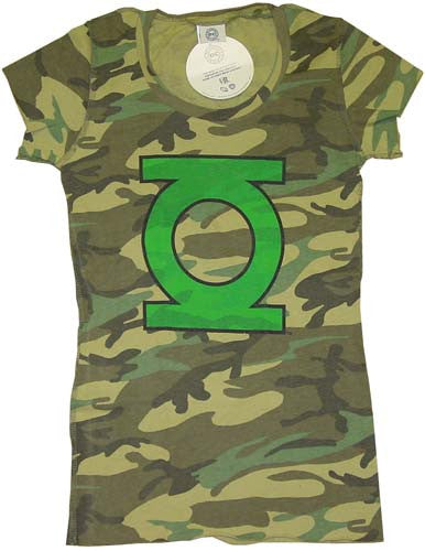Green Lantern Camouflage Baby Tee