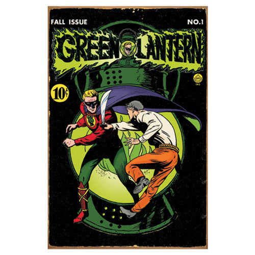 Green Lantern Comic Tin Sign