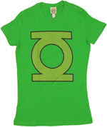 Green Lantern Emblem Logo Juniors T-Shirt