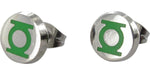 Green Lantern Logo Enamel Stud Earrings