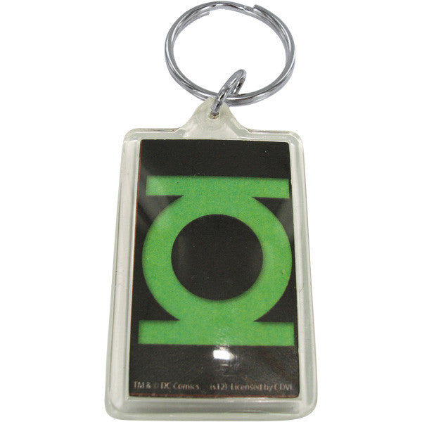 Green Lantern Logo Lucite Keychain
