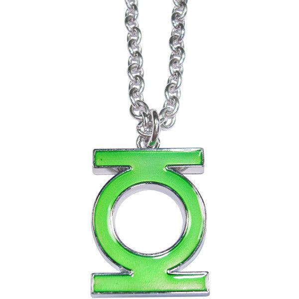 Green Lantern Enamel Fill Necklace