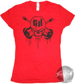 Guitar Hero Skull Drips Juniors T-Shirt