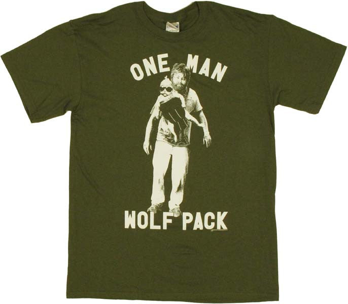 Hangover Alan One Man Wolf Pack T Shirt