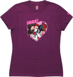 Harley Quinn Bat Kiss Ladies T-Shirt