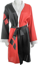 Harley Quinn White Collar Satin Junior Robe