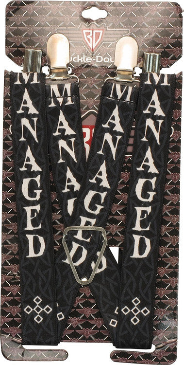 Harry Potter Mischief Managed Suspenders