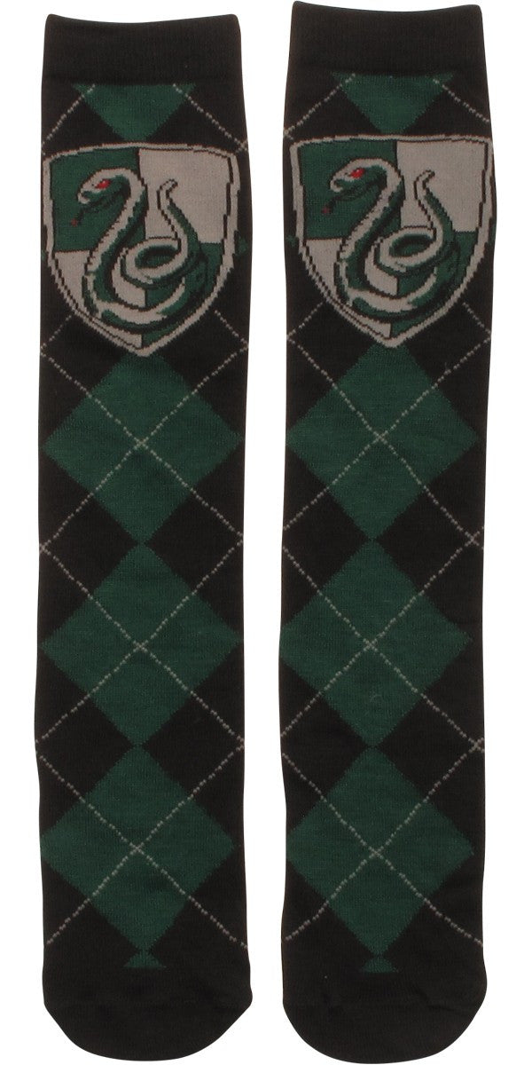 Harry Potter Slytherin Argyle Crew Socks