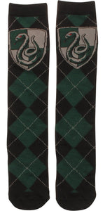 Harry Potter Slytherin Argyle Crew Socks