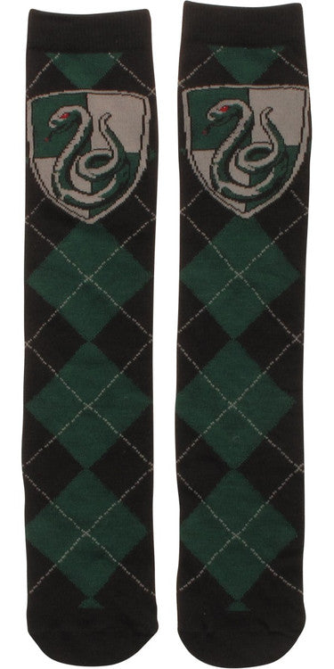Harry Potter Slytherin Argyle Crew Socks