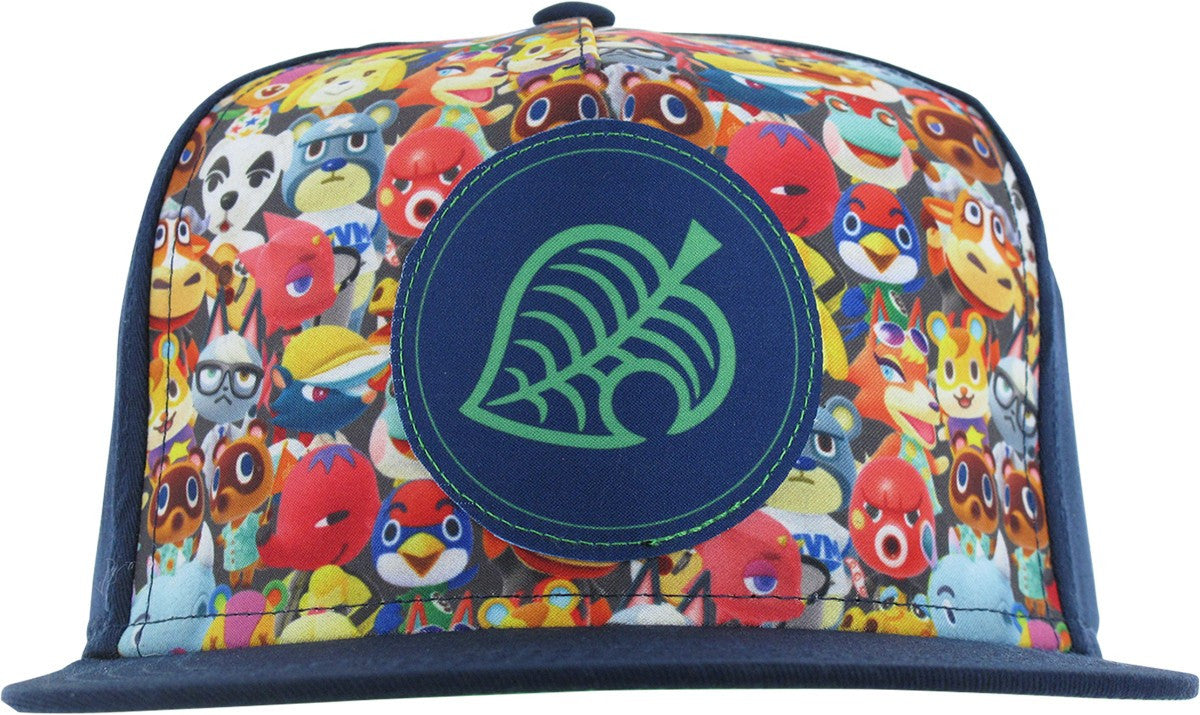 Animal Crossing Leaf All Over Print Youth Snapback Hat