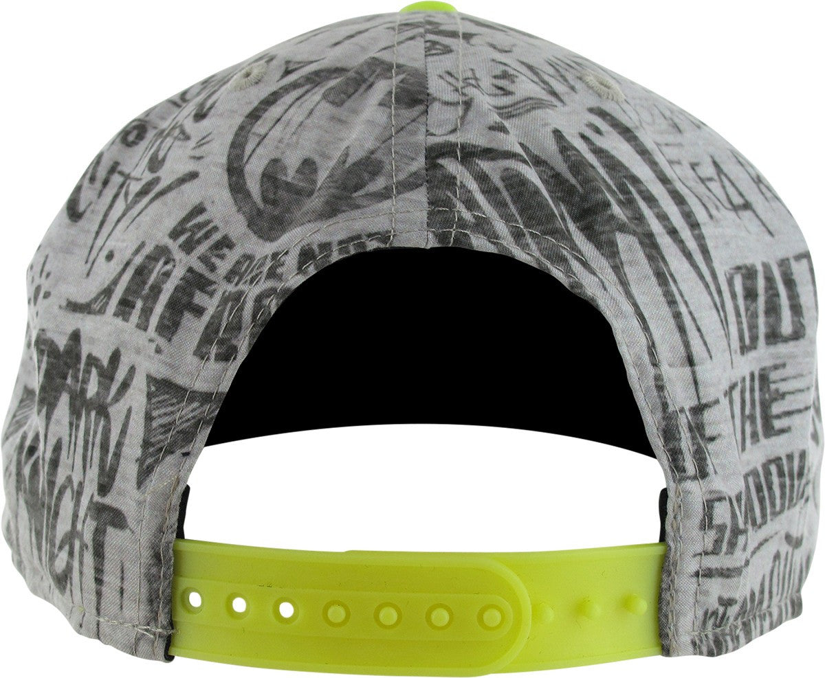 Batman Logo Text Dye Snapback Youth Hat