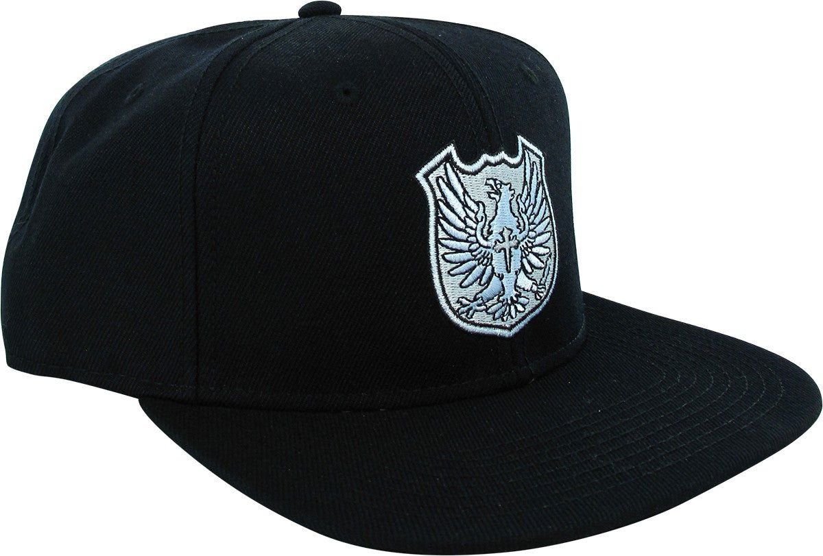 Black Clover Silver Eagle Squad Crest Snapback Hat