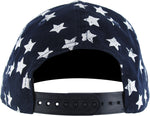 Flag Star Crown Stripe Bill Snapback Youth Hat