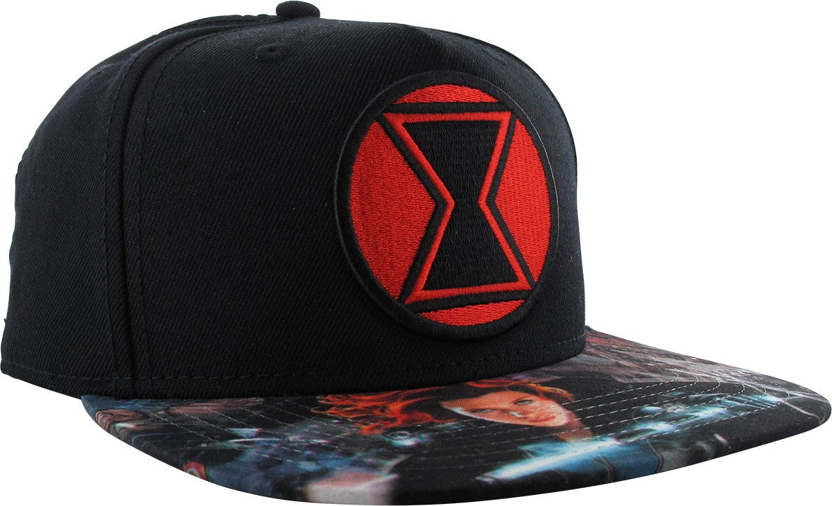 Captain America Civil War Black Widow Logo Hat