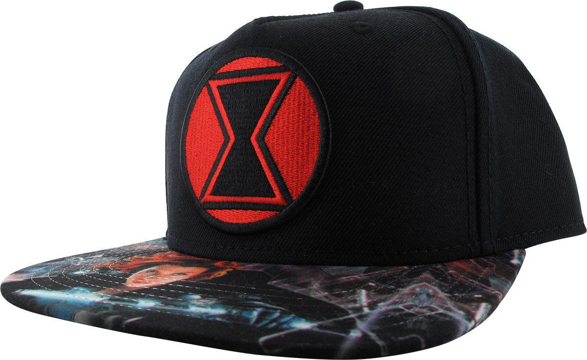 Captain America Civil War Black Widow Logo Hat