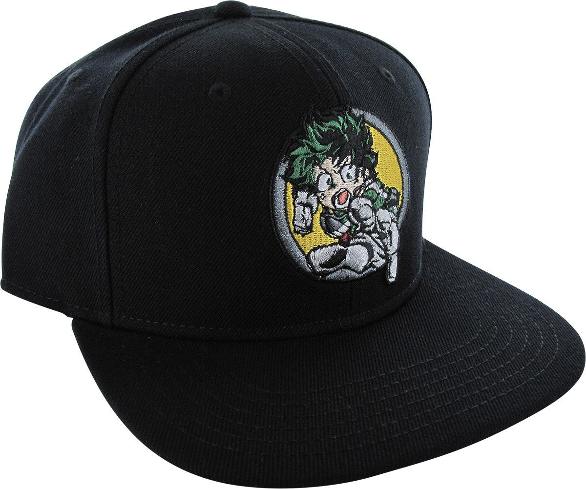 My Hero Academia Izuku Midoriya Black Snapback Hat