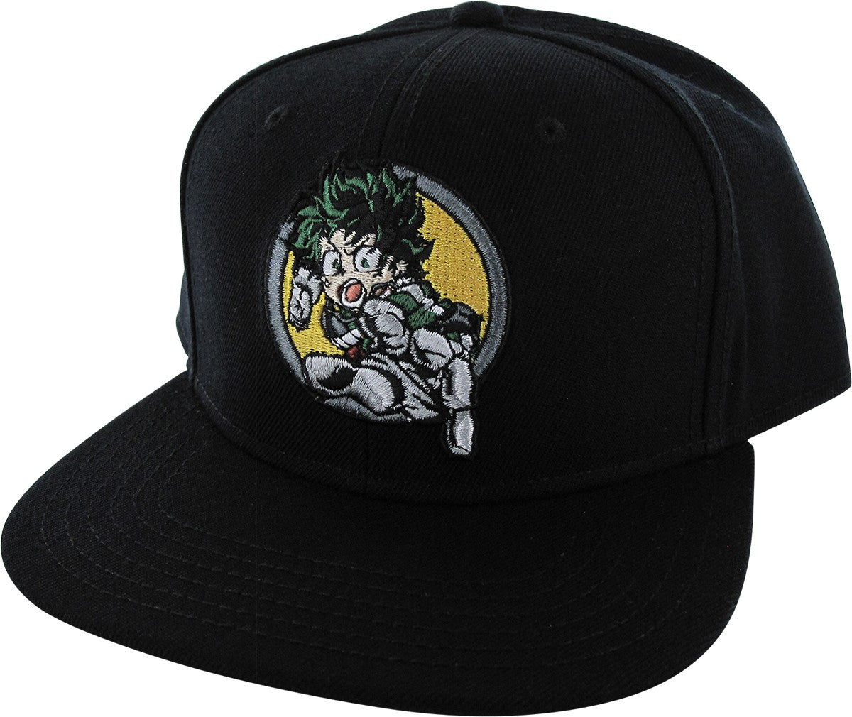 My Hero Academia Izuku Midoriya Black Snapback Hat