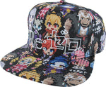 Re Zero 8 Bit Character Sublimated Snapback Hat