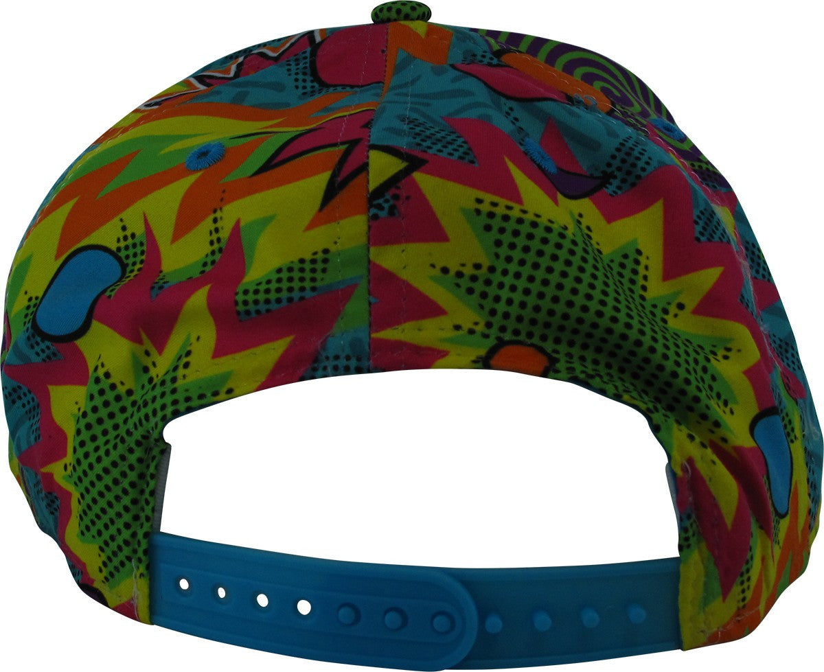 Superman Retro 1980s Colors Explosion Snapback Hat