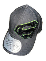 Superman Logo Gray Flexfit Hat