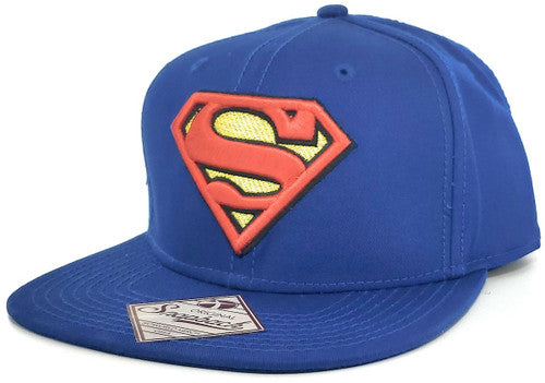 Hat Superman Stitched Emblem Royal Snap Hat