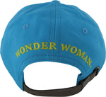 Wonder Woman Face Turquoise Buckle Hat