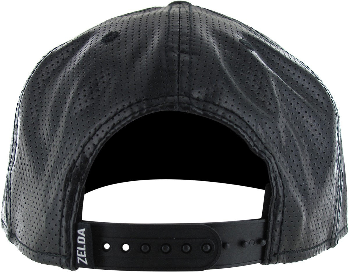 Zelda Gold Metal Logo Black Snapback Hat