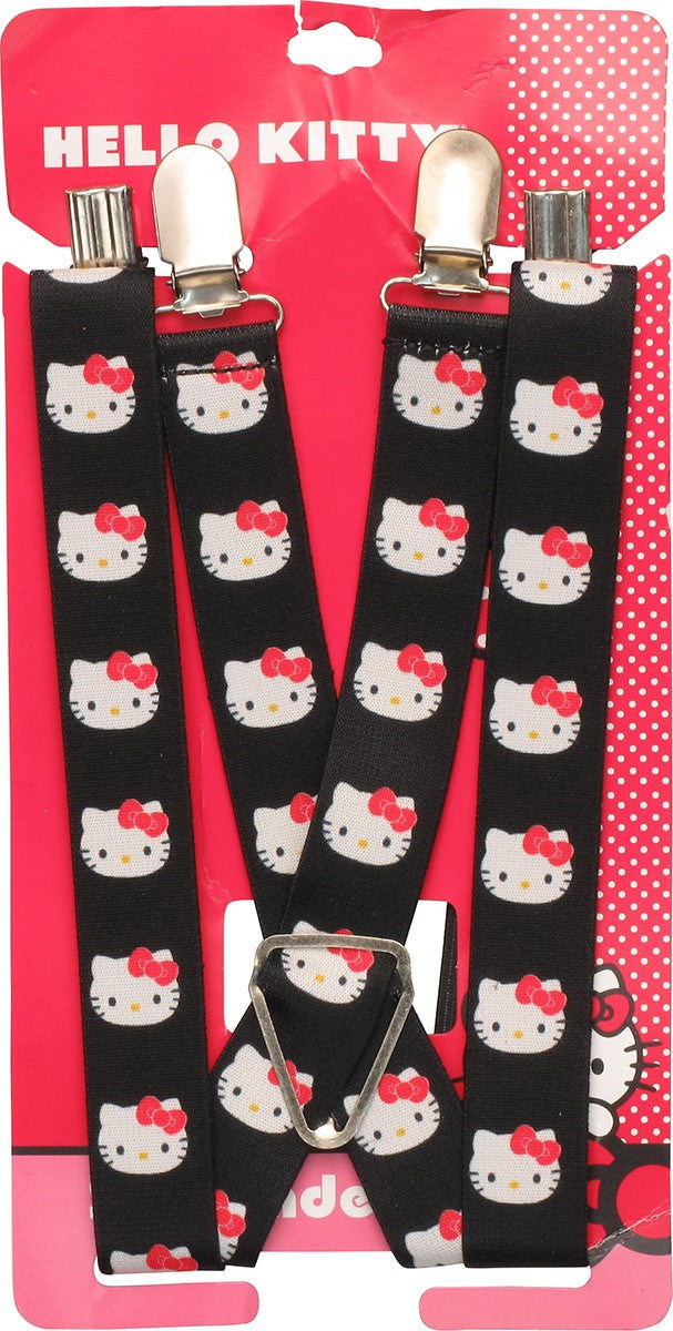 Hello Kitty Faces Black Suspenders
