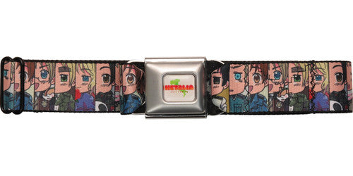 Hetalia Italy Characters Squares Seatbelt Mesh Belt