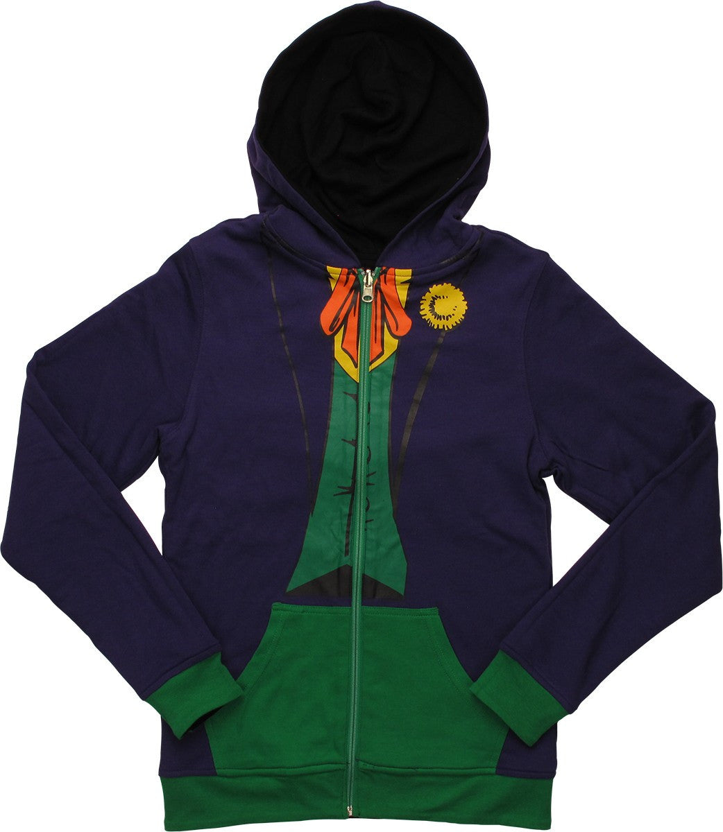 Harley Quinn Joker Reversible Junior Hoodie