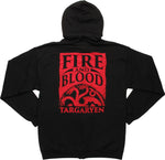 Game of Thrones Targaryen Fire and Blood Hoodie