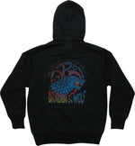 Game of Thrones Dragon and Wolf Logo Zipper Hoodie