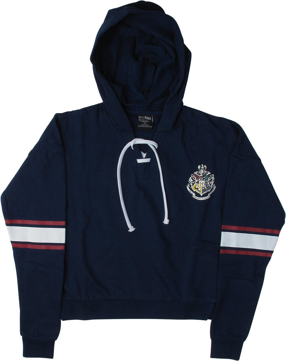 Harry Potter Hogwarts Crest Juniors Blue Hoodie