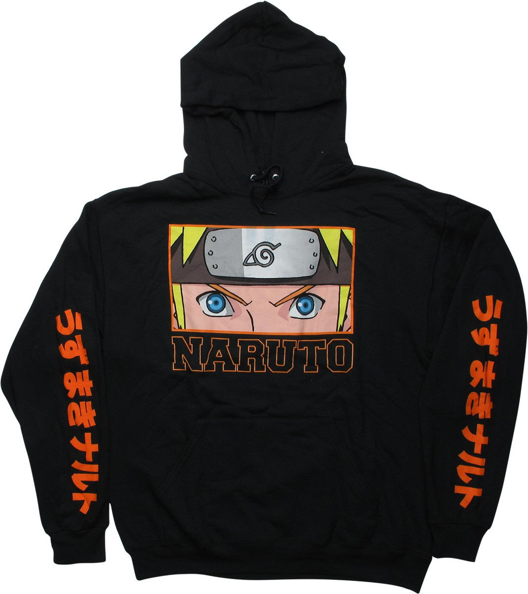 Naruto Close Up Stare Panel Hoodie