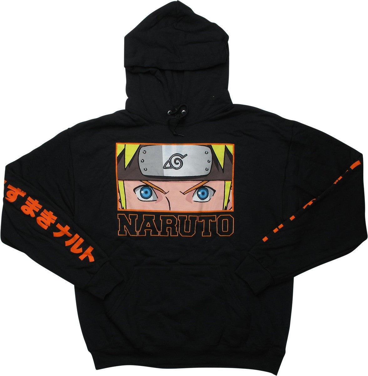 Naruto Close Up Stare Panel Hoodie