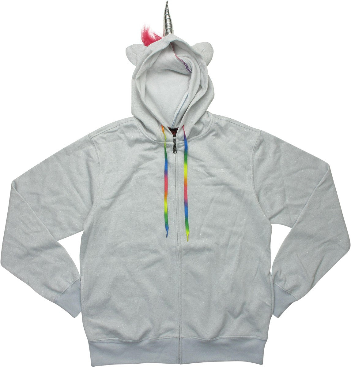 Gay Pride Rainbow Unicorn Costume Zipper Hoodie