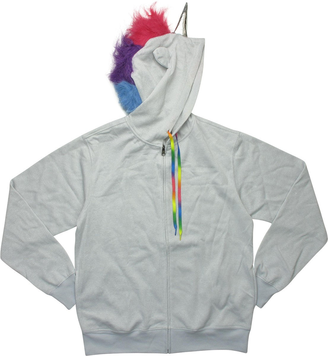 Gay Pride Rainbow Unicorn Costume Zipper Hoodie