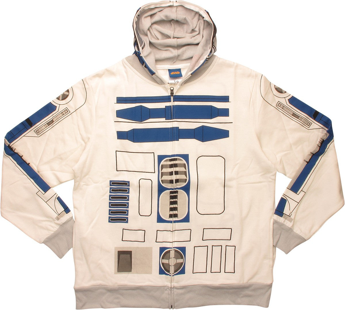 新品 ビッグ プリント STAR WARS R2-D2 ジップアップ パーカー Star Wars R2 D2 Hoodie – Stylin Online