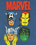 Avengers Four Faces Baby Tee