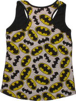 Batman All Over Print Logos Juniors Tank Top