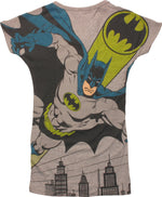 Batman Bat-Signal V Neck Juniors Tunic Shirt