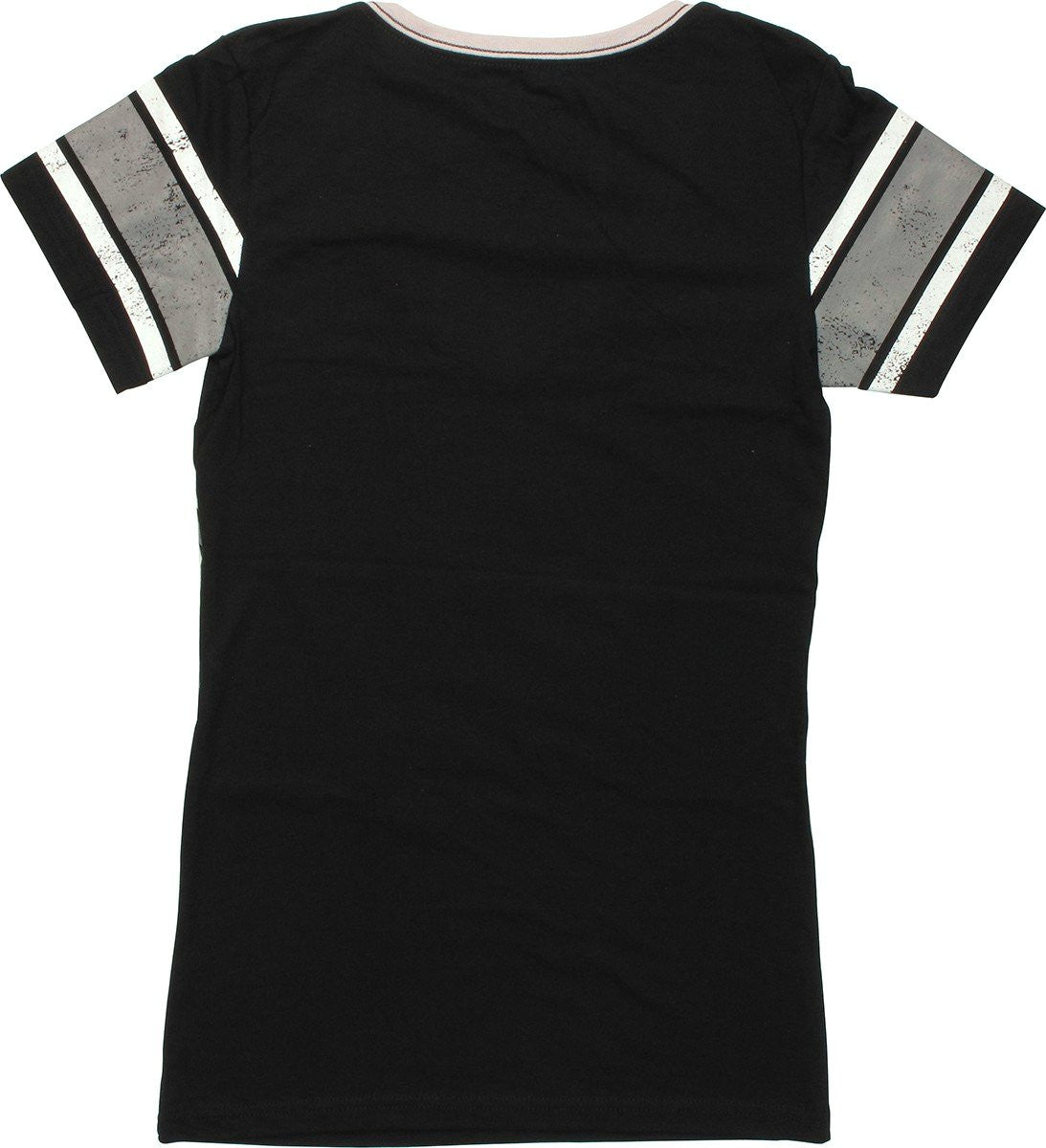 Batman Tilt Jersey V Neck Juniors T-Shirt