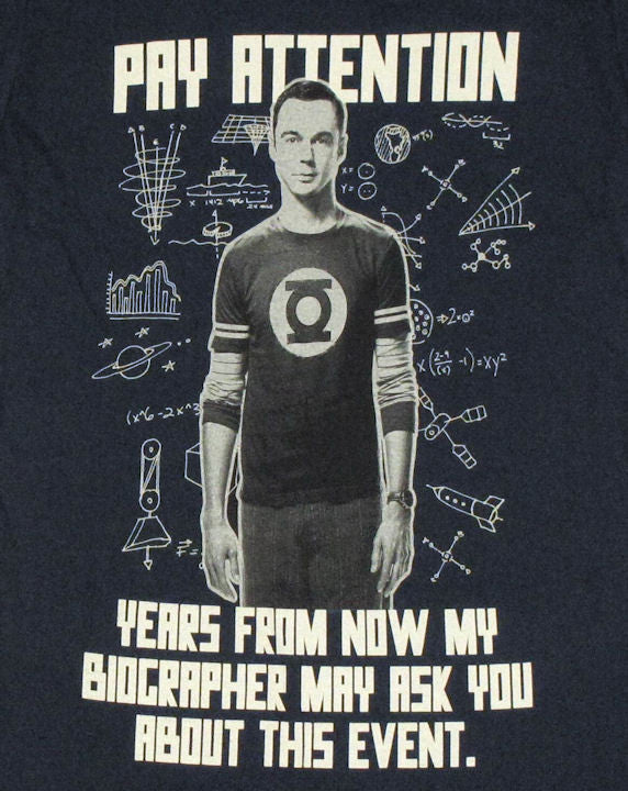 Big Bang Theory Pay Attention Baby Tee