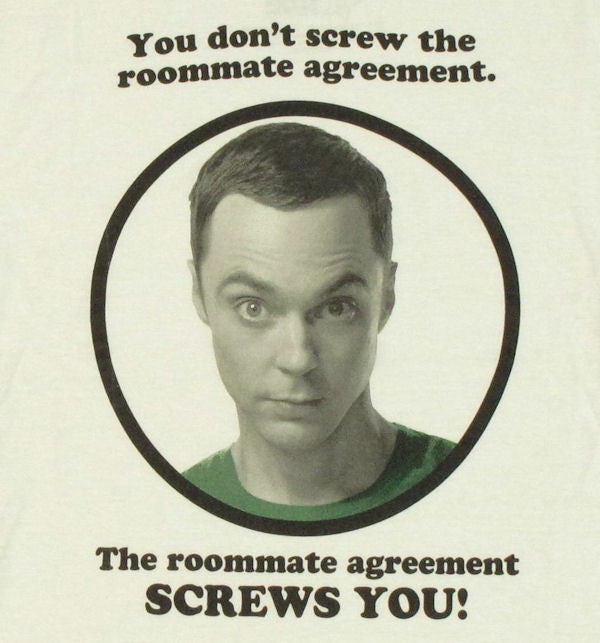 Big Bang Theory Roommate Agreement Baby Tee