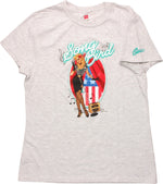 Black Canary Song Bird Bombshell Ladies T-Shirt