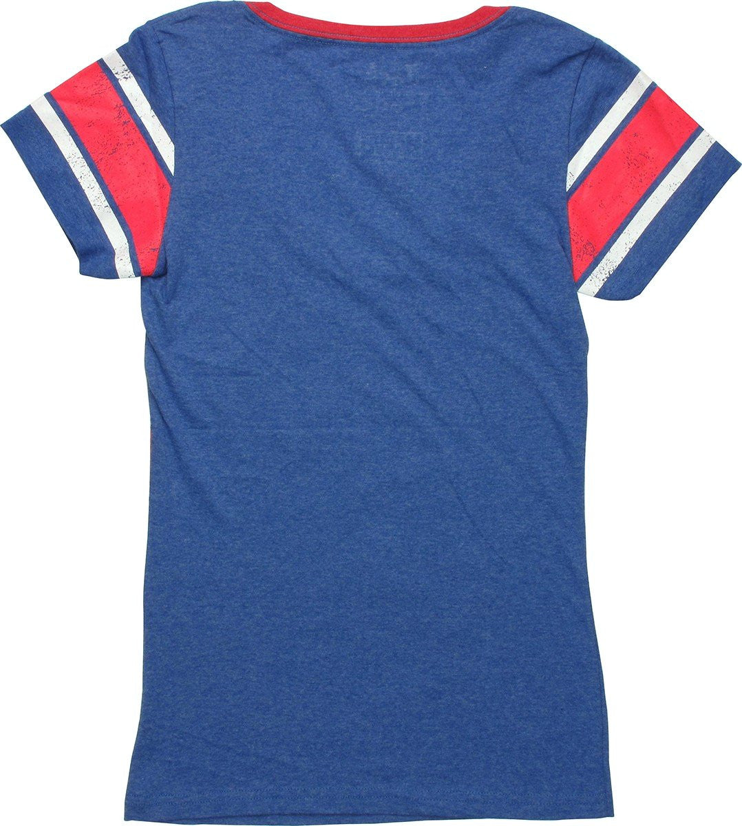 Captain America Tilt V Neck Juniors T-Shirt