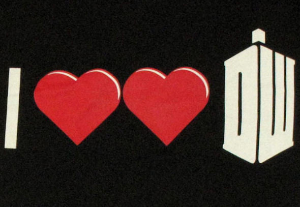 Doctor Who Double Heart Baby Tee