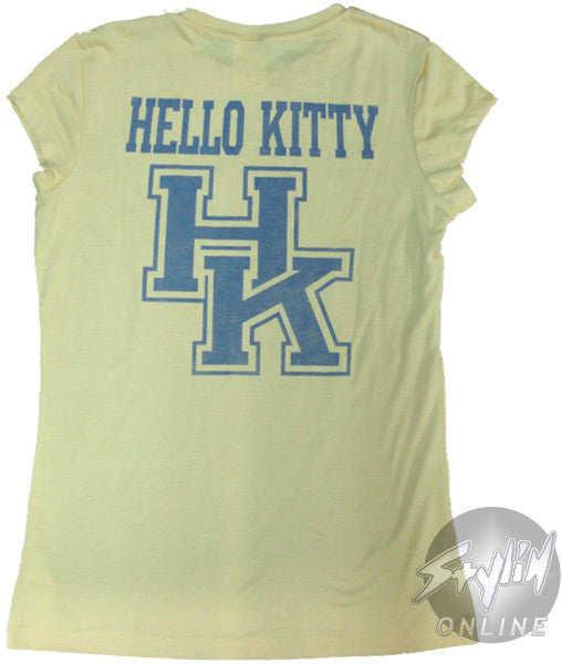 Hello Kitty HK Outline Juniors T-Shirt