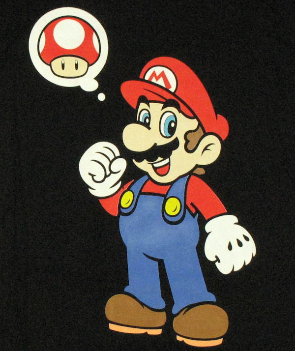 Mario Mushroom Thought Baby Tee